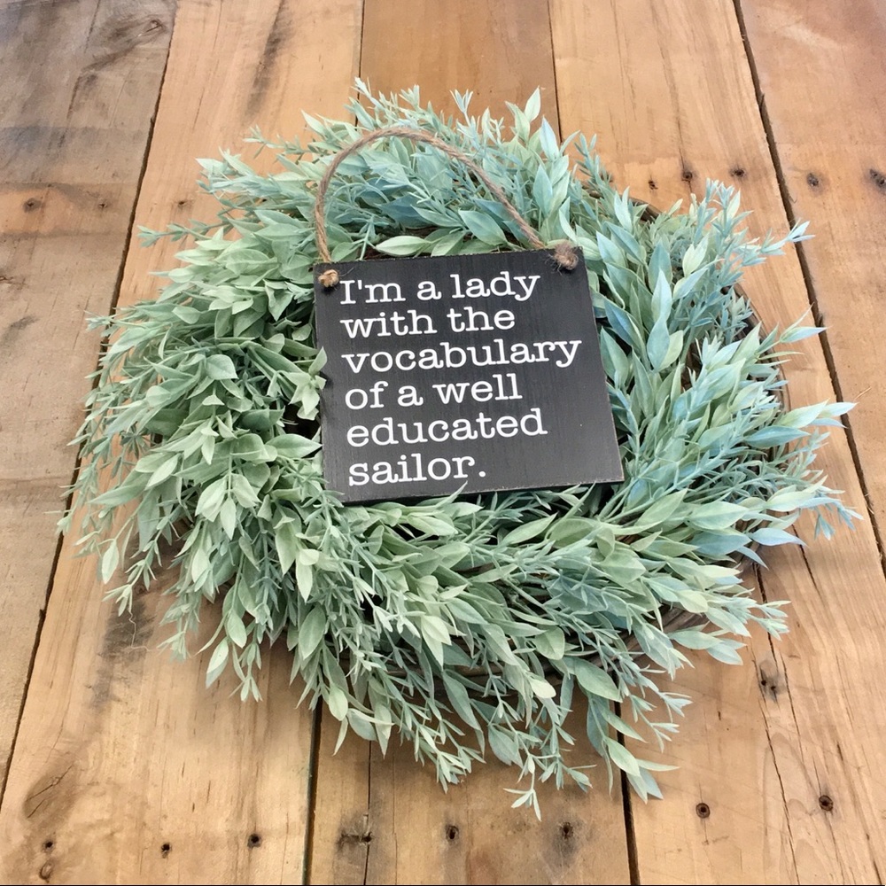 🛒2/$18!🛒 I’m A Lady - Handcrafted Sign - Picture 2 of 3